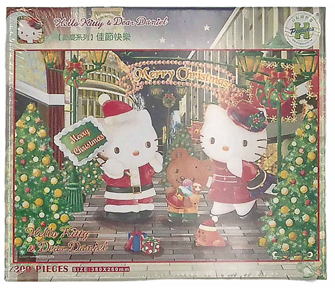HUNDRED PICTURES 百耘圖 Hello Kitty 節慶系列 佳節快樂拼圖 3歲以上, 300片, 1盒