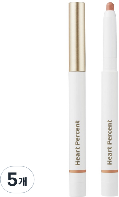 하트퍼센트 도트 온 무드 립펜슬 0.8g, 22살몬피치, 5개