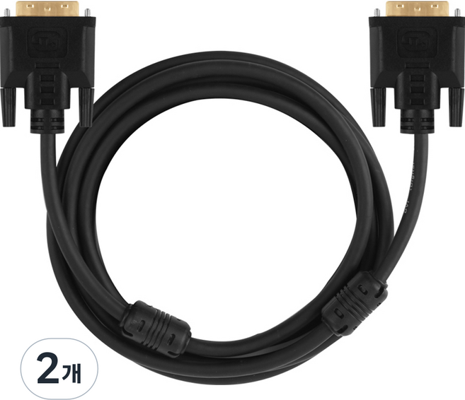 NEXTU DVI-D 雙通道 最高級型 連接線 NEXT-DVI020, 2個, 2m
