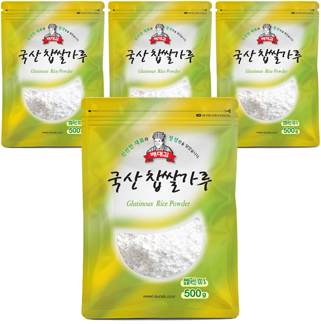 배대감 찹쌀가루, 500g, 4개