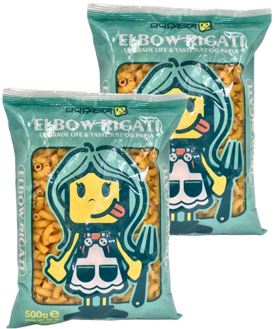 QQ pasta 義大利麵 彎管麵, 500g, 2個