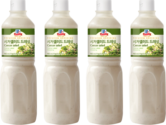 味好美凱薩沙拉醬, 1kg, 4個