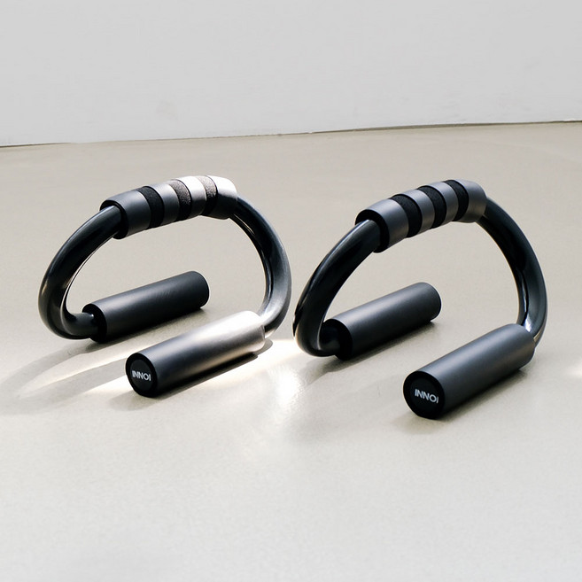 이노이 아치그립 S자형 푸쉬업바 2p, 검정