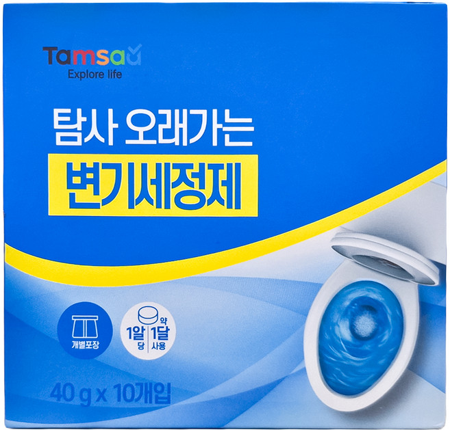 Tamsaa 長效馬桶清潔錠, 400g, 1盒