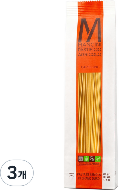만치니 까펠리니 파스타, 500g, 3개
