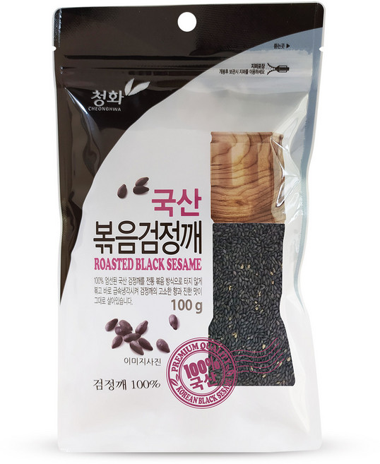 청화 국산 볶음검정깨, 100g, 1개