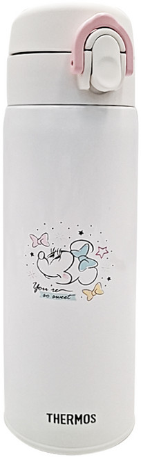 THERMOS 膳魔師 保溫瓶 粉色pkw jnx-501ds, 米妮 白色, 500m, 1個