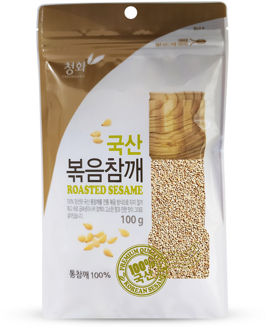 청화 국산 볶음참깨, 100g, 1개
