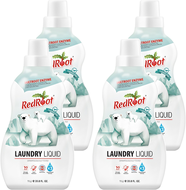 레드루트 유아 세탁세제 무향 플러스 본품, 1L, 1개입, 4개