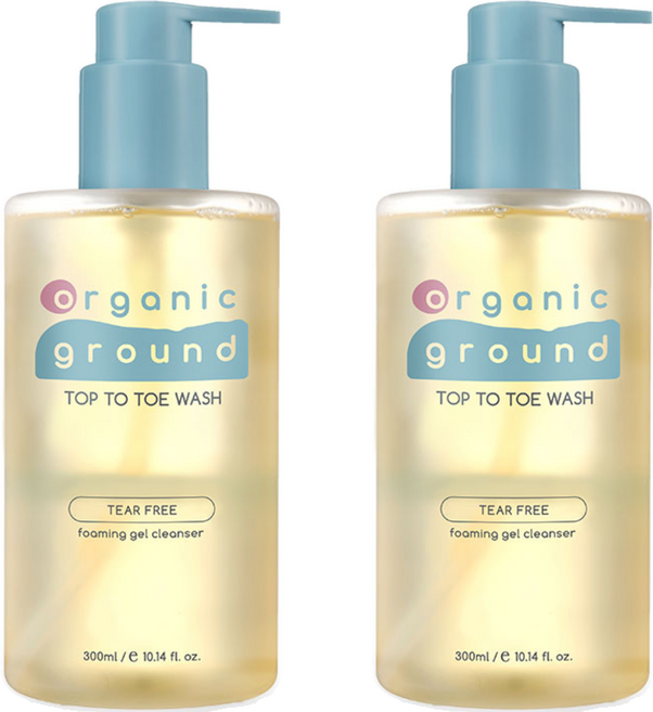 오가닉그라운드 탑투토 올인원 워시, 300ml, 2개