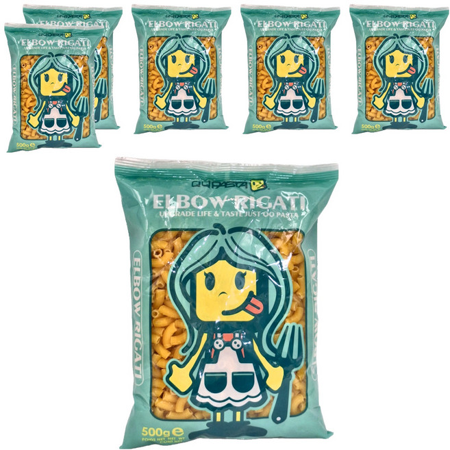 QQ pasta 義大利麵 彎管麵, 500g, 6個
