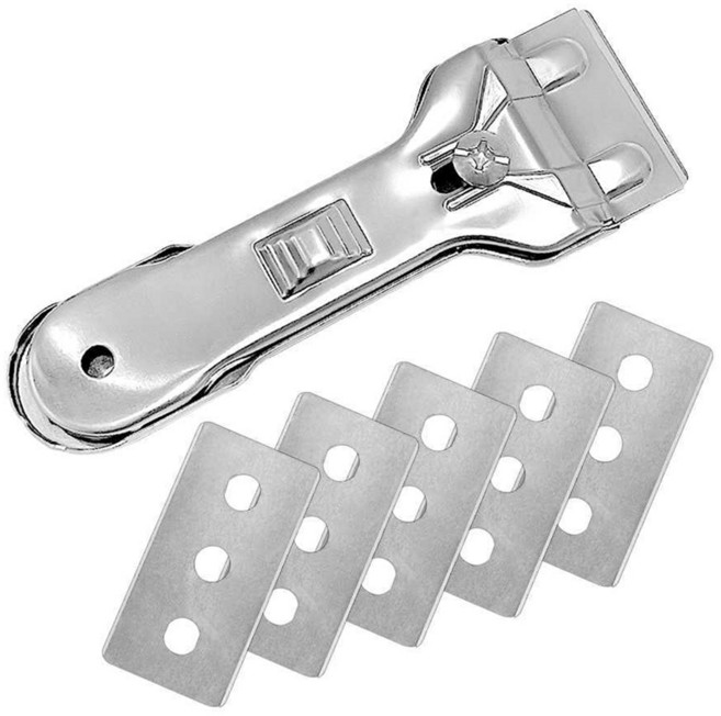 코멧 인덕션 스크래퍼 + 리필칼날 5p 세트, 1세트