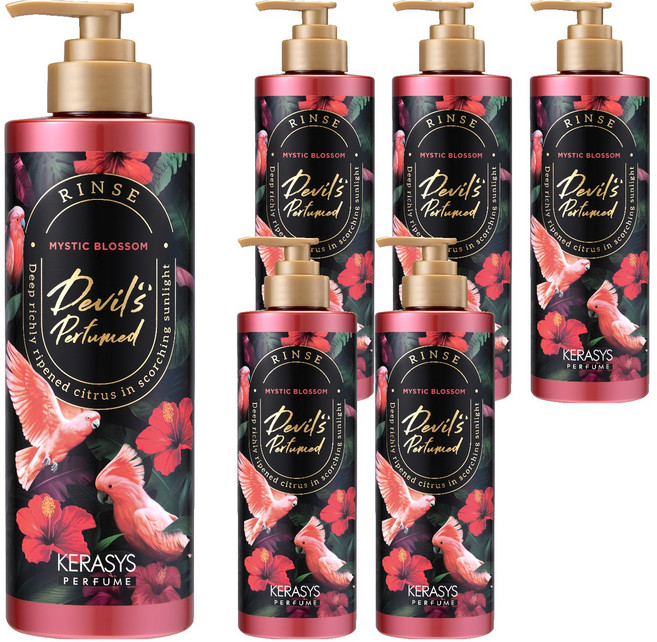 케라시스 데빌스 퍼퓸 시즌2 린스 미스틱 블라썸, 6개, 500ml