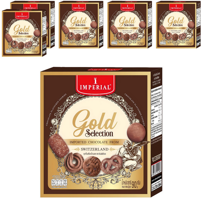 임페리얼쿠키 골든 셀렉션 초콜릿 쿠키, 6개, 90g