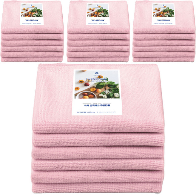 보리홈 쓱싹 요술행주 인디핑크, 24개