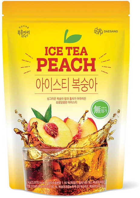 복음자리 복숭아 아이스티 파우더, 1kg, 1개입, 1개
