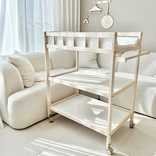 라비베베 유아용 원목 기저귀 교환대, 1개