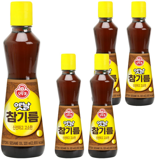 오뚜기옛날 참기름, 320ml, 5개