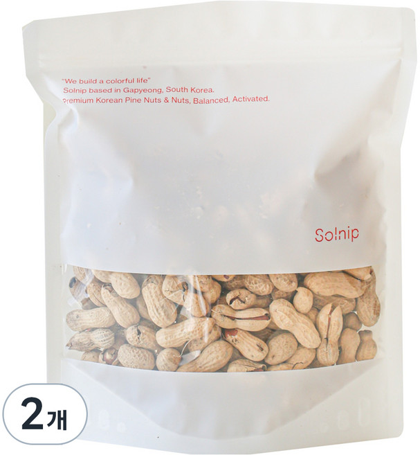 Solnip 韓國產花生, 2個, 500g