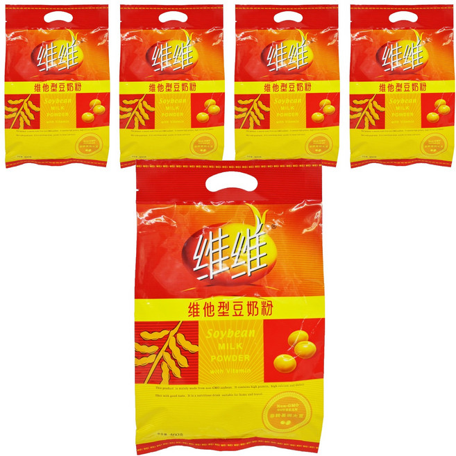 워이워이 또우장 두유 파우더, 460g, 5개