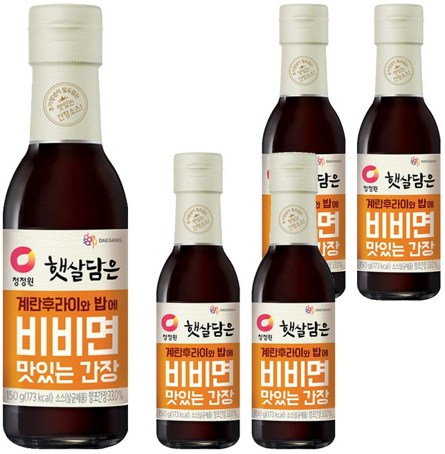 햇살담은 계란후라이와밥에 비비면 맛있는간장, 150g, 5개