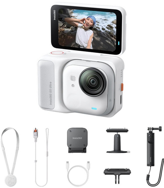 인스타360 GO Ultra 크리에이터 번들 액션캠, CINSBBEA, 화이트