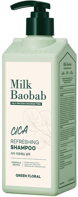 밀크바오밥 시카 리프레싱 샴푸 그린 플로럴향, 500ml, 1개
