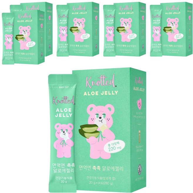 노티드 면역엔 촉촉 알로에젤리 14p, 280g, 6개