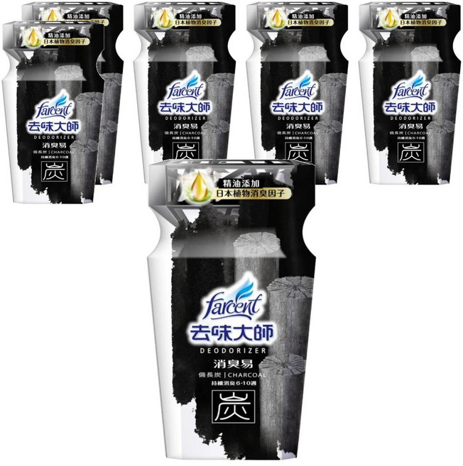 farcent 花仙子 去味大師 消臭易 備長炭, 350ml, 6瓶