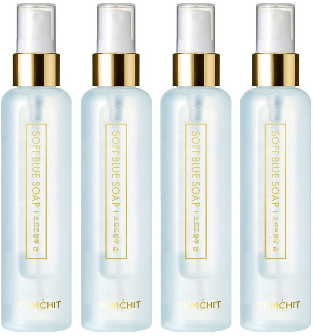 멈칫 헤어 앤 바디미스트 소프트블루 솝, 105ml, 4개