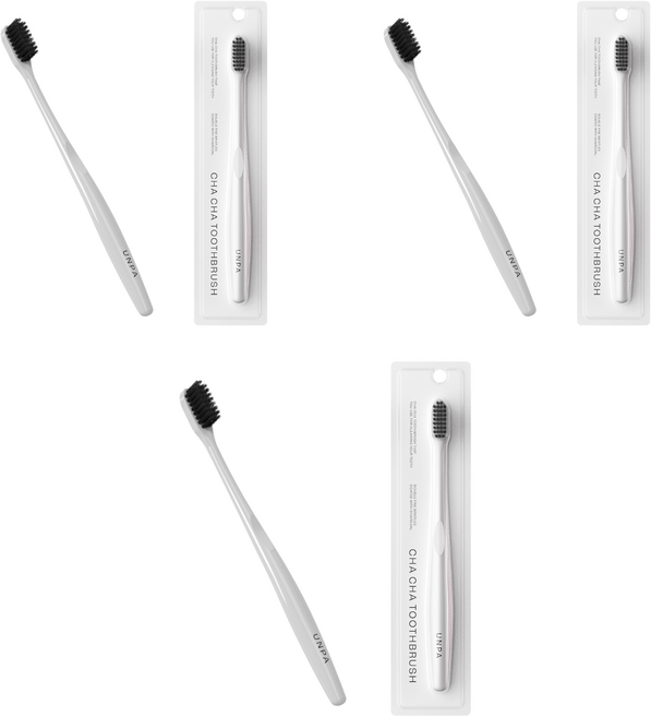 언파 차차칫솔 화이트, 1개입, 3개
