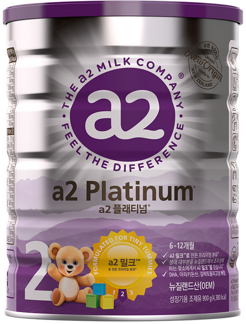 에이투밀크 플래티넘 단백질 분유 2단계, 900g, 1개