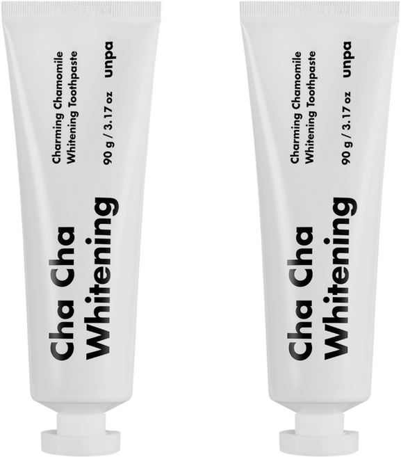 언파 차차 프리미엄 미백 치약, 90g, 2개