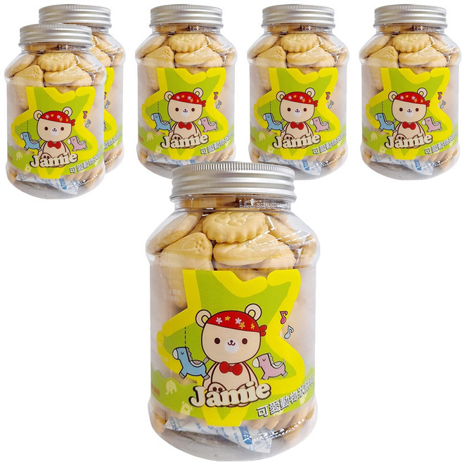 恩澤食品 可愛動物餅乾, 150g, 6罐