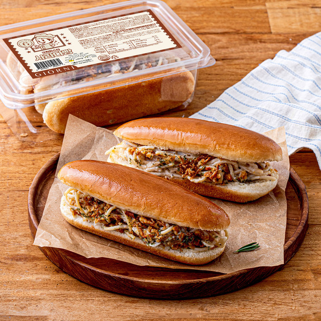 조르니키친 크림파스타사라다빵, 140g, 2개입, 1개