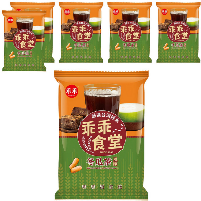乖乖 乖乖食堂米果 冬瓜茶風味, 6包, 60g