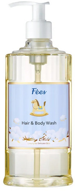 Fees BEBE 嬰兒柔護洗髮沐浴精 棉花香, 300ml, 1瓶