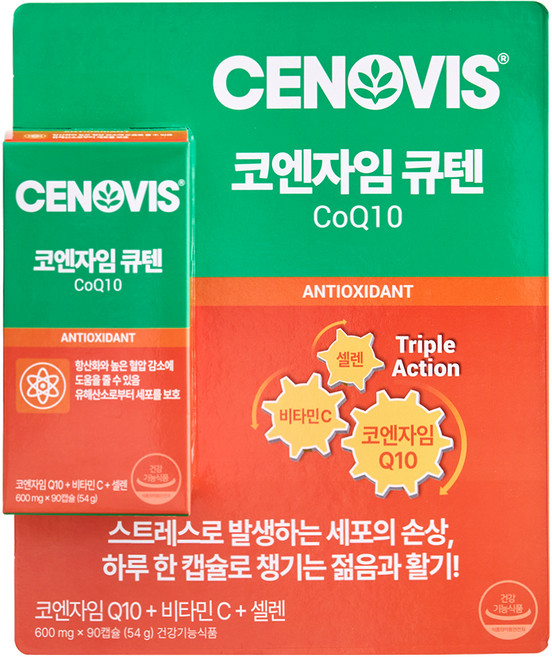 세노비스 코엔자임 큐텐 54g, 90정, 600g, 1개