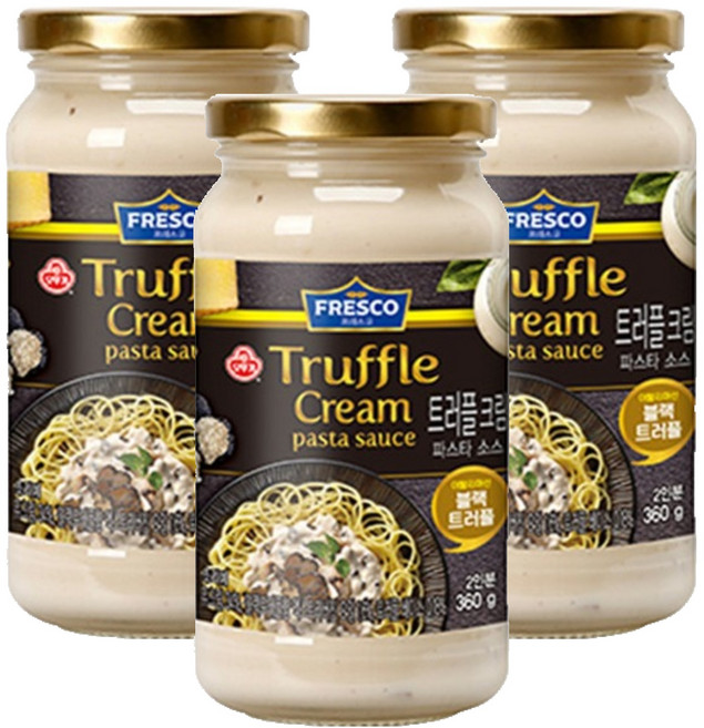 오뚜기 프레스코 트러플크림 파스타 소스, 360g, 3개