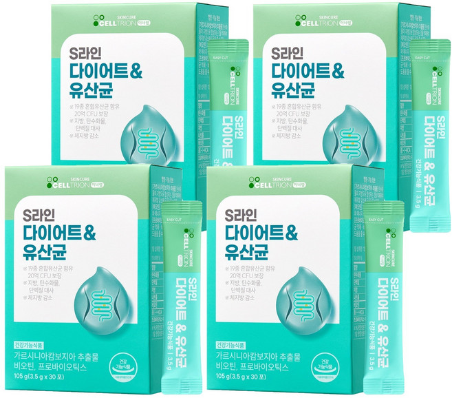 INNERLAB Sline美體益生菌粉隨身包 30條入, 105g, 4盒