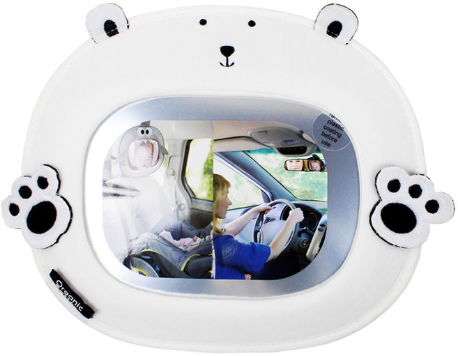 오가닉팩토리 카시트 후방거울, 폴라베어, 1개