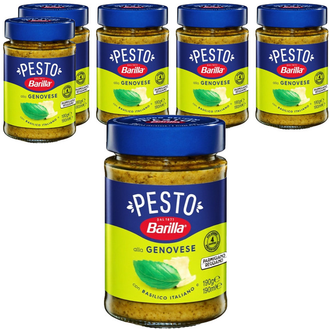 바릴라 바질 페스토 소스, 190g, 6개