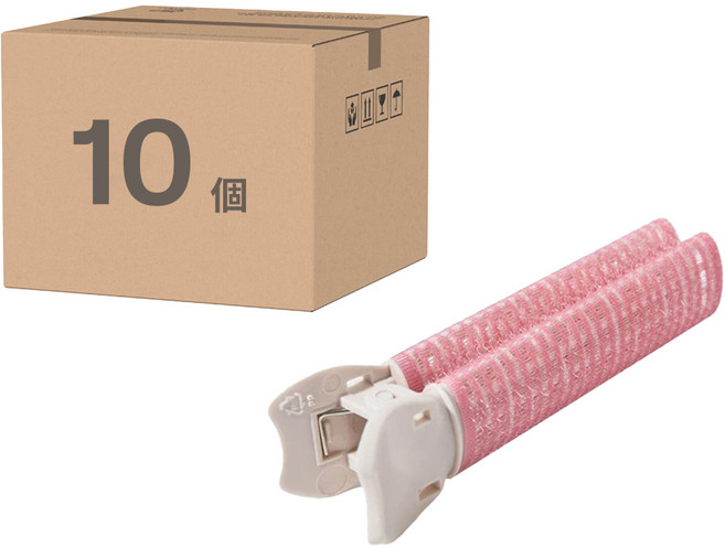 E.dot 韓版蓬鬆髮根夾 Set 2件 粉色 尺寸10.8x3.5x2cm, 5組