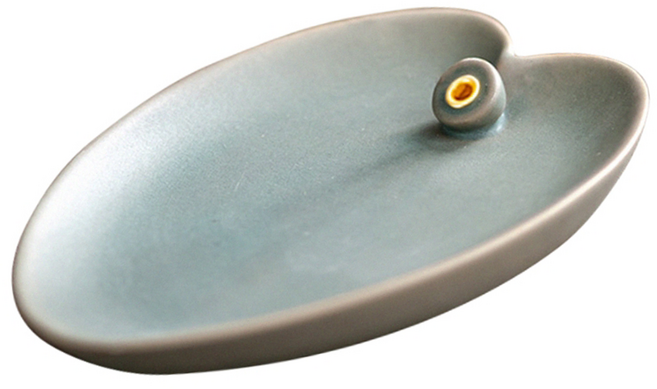 葉子線香插, 湖藍色