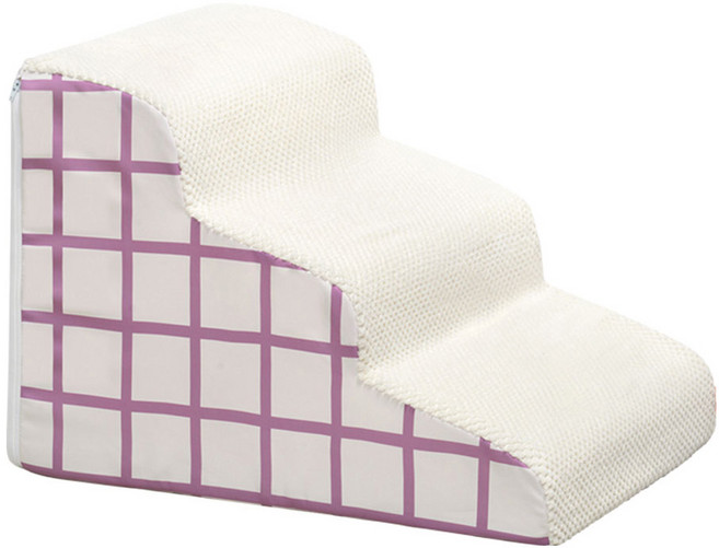 Kamurara 波浪寵物階梯 3階 紫色 1個 56 x 40 x 40 cm