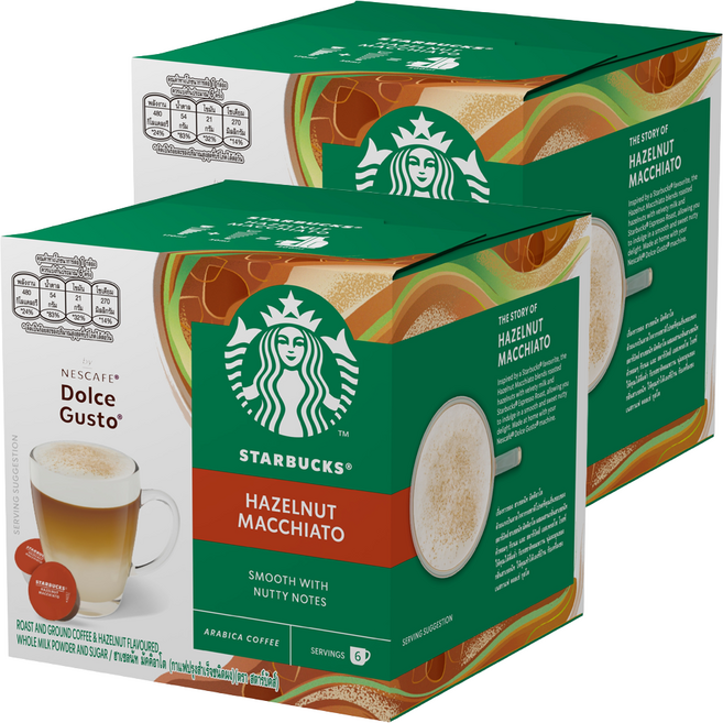스타벅스 헤이즐넛향 마키아토 캡슐커피, 2개, 123g