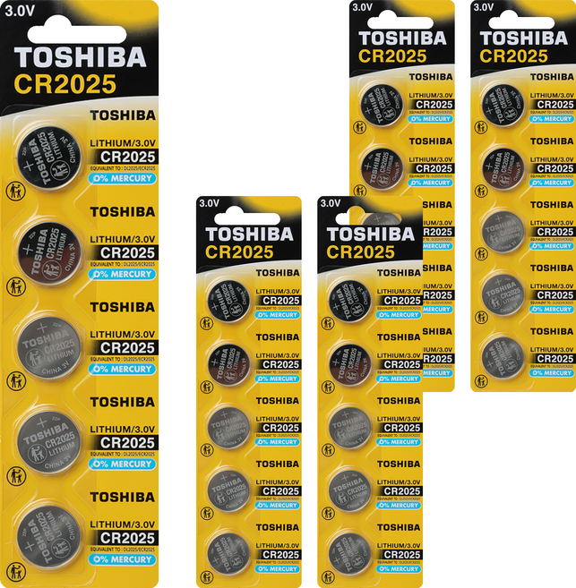도시바 리튬 코인건전지 CR2025, 5개, 5개입