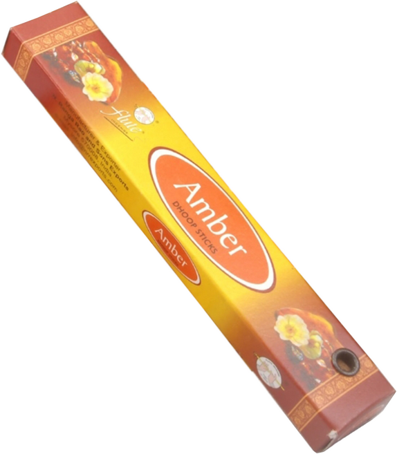 India Flute 印度線香衣櫥香 10支 12盒, Amber 琥珀