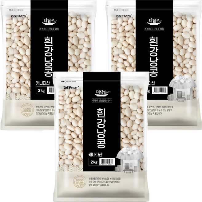 더담은 흰강낭콩, 2kg, 3개