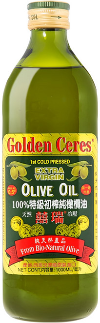 BIOES 囍瑞 特級初榨純橄欖油, 1L, 1瓶